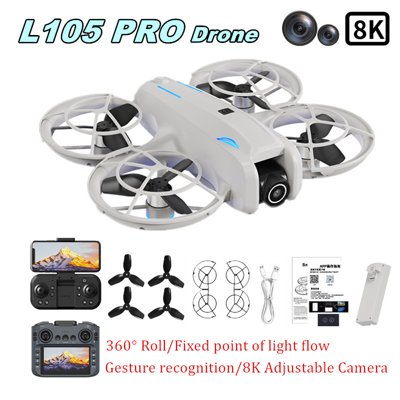 Drone Camera Lens - Drone L105 PRO Duel avec objectif