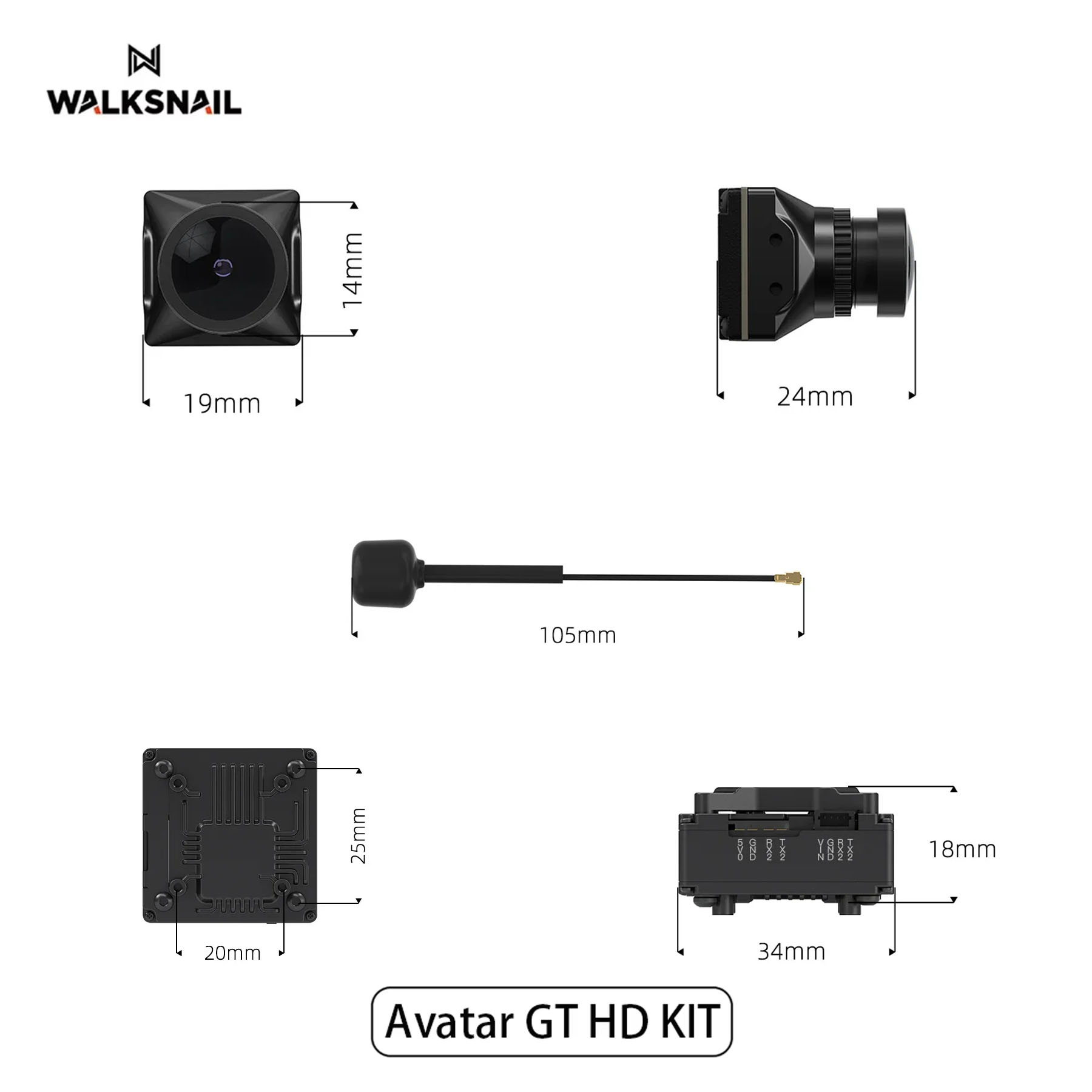 Walksnail Avatar GT HD KIT 2W  - Drone Camera Hd avis et prix