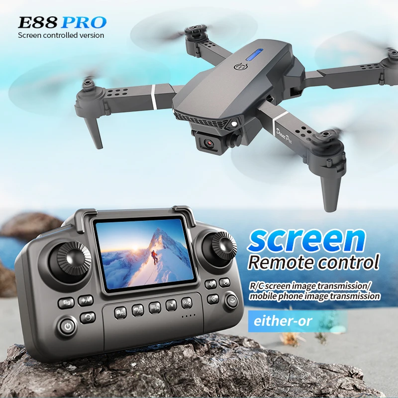 Drone professionnel E88 PRO av - Drone Camera Wide Angle avis et prix