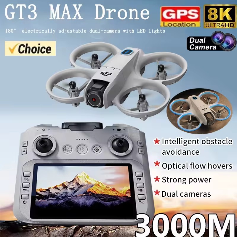 Drone RC 2026 GT3Max HD 8K ave - Drone Camera Wide Angle avis et prix