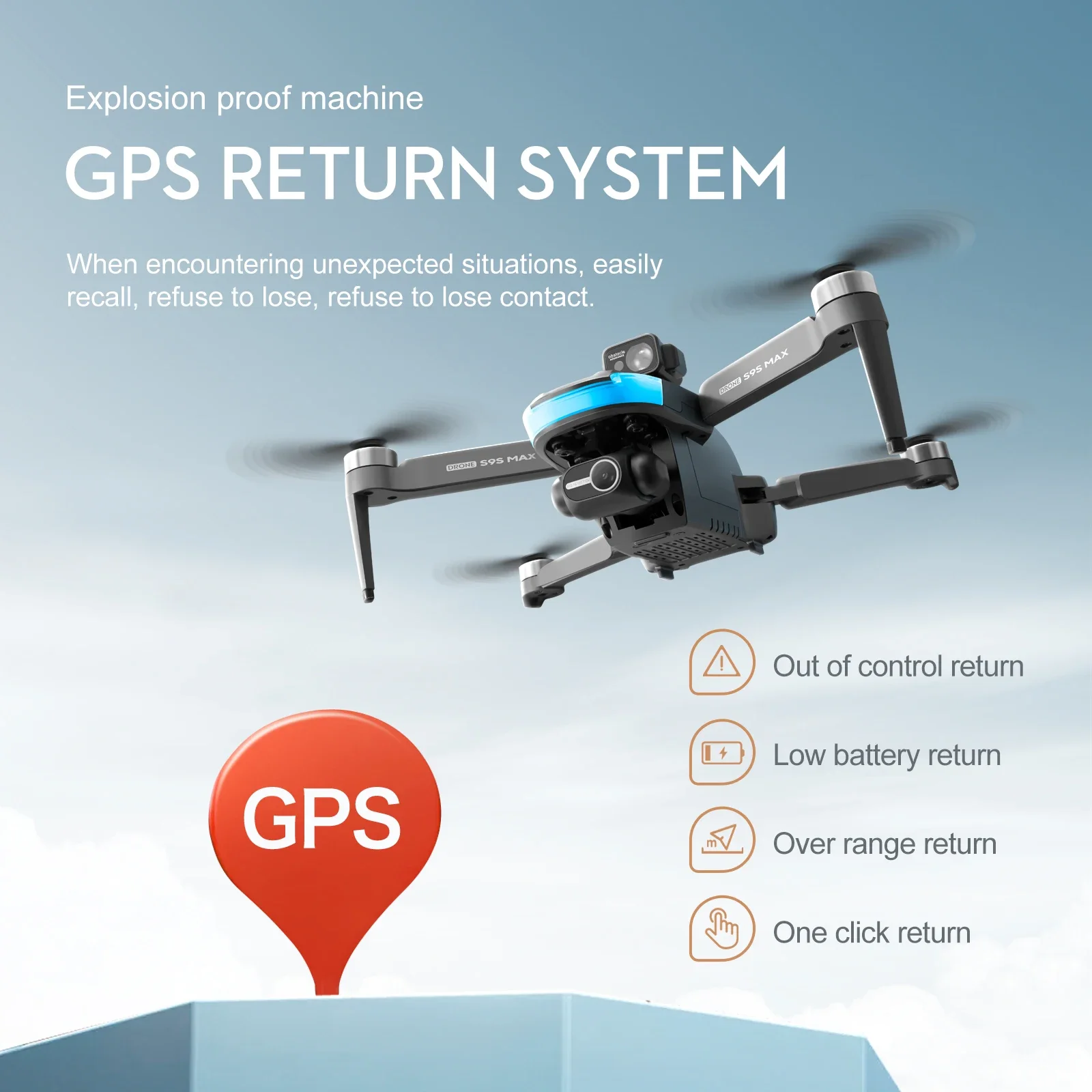 Nouveau S9S MAX MINI Drone 4K  - Drone Camera Lens avis et prix