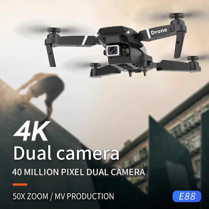 Le Drone pliant intelligent E8 - Drone Camera Lens avis et prix