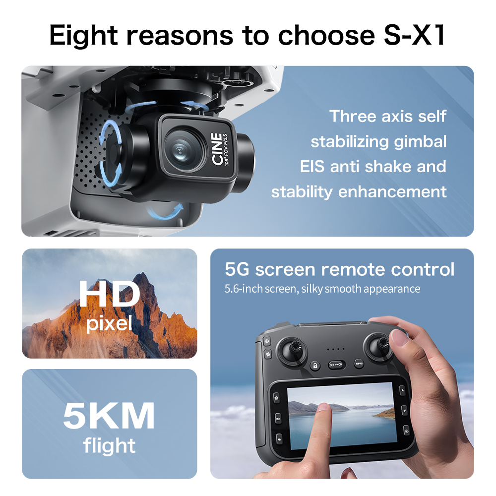 Drone GPS Lenovo S-X1 MAX avec - Drone Camera Night Vision avis et prix